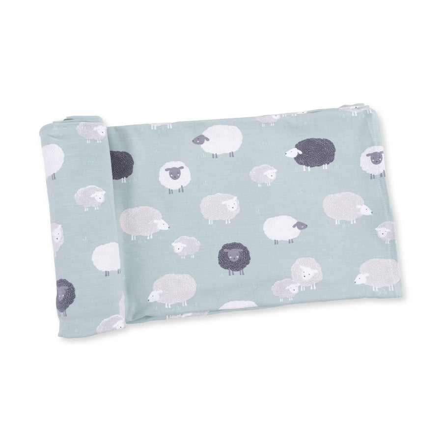 Bamboo Swaddle Blanket -  Black Sheep