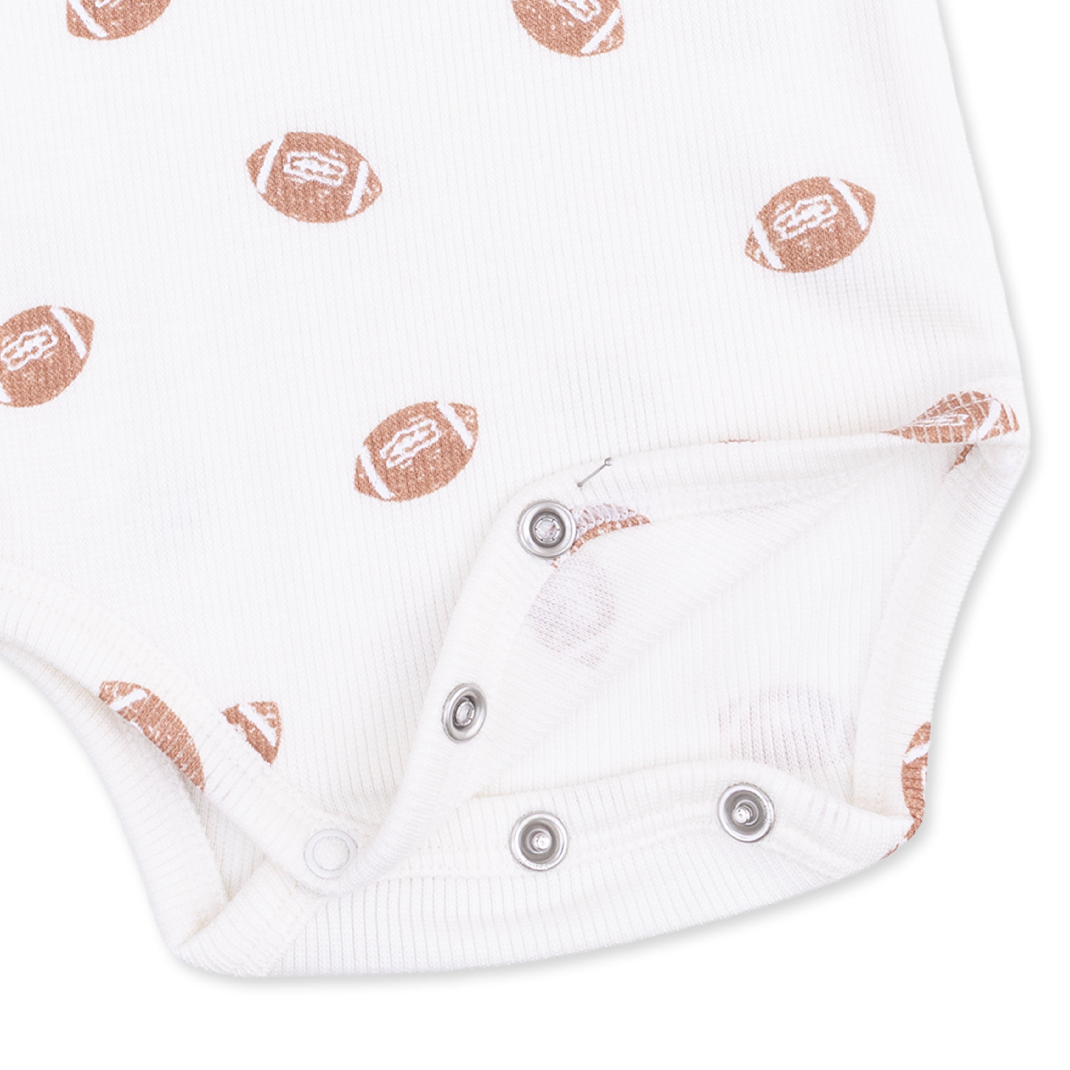 Long Sleeve Bodysuit -  Mini Footballs