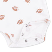 Long Sleeve Bodysuit -  Mini Footballs
