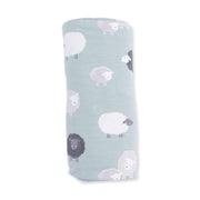 Bamboo Swaddle Blanket -  Black Sheep