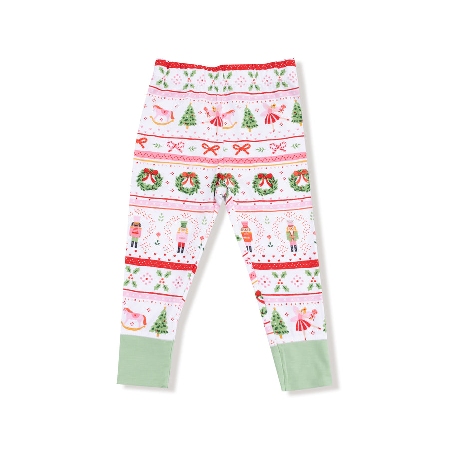 Long Sleeve Bamboo Loungewear Set - Sugar Plum Fairy - Nutcracker Fair Isle