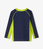 Long Sleeve Rashguard - Navy Colorblock