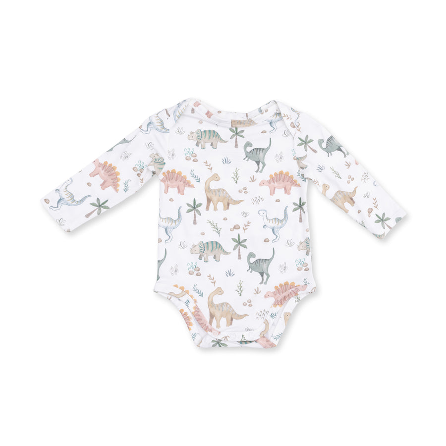 Long Sleeve Bodysuit -  Sweet Baby Dinos