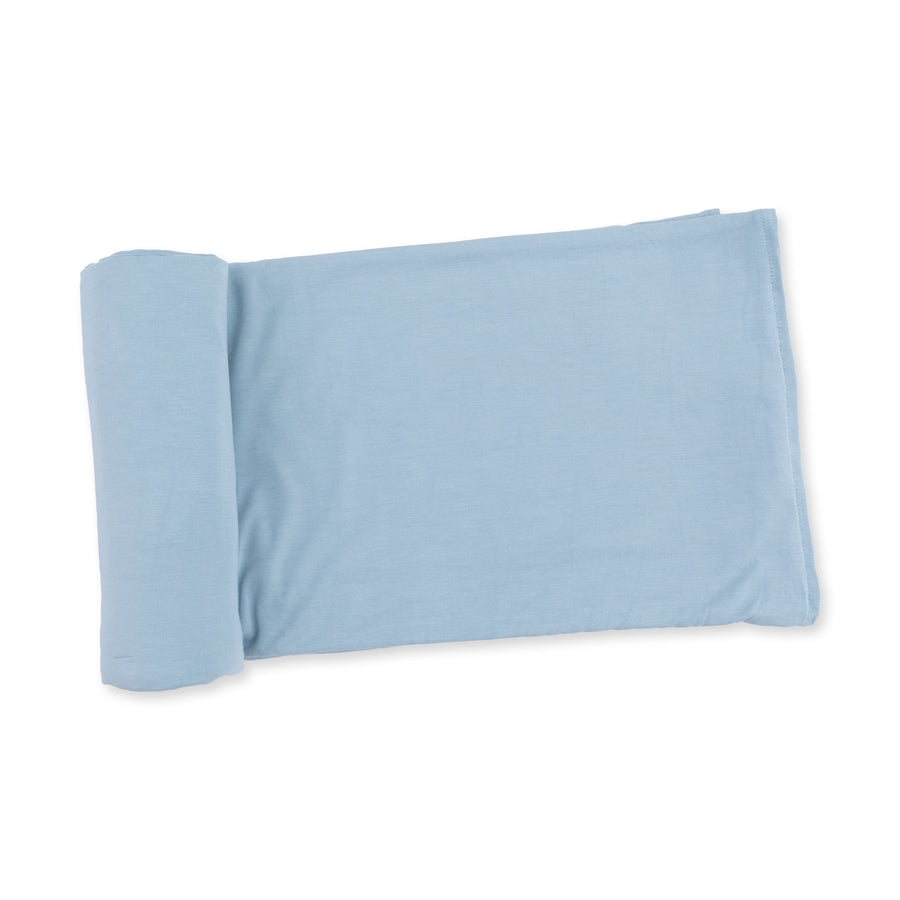 Bamboo Swaddle Blanket -  Solid Stone Blue