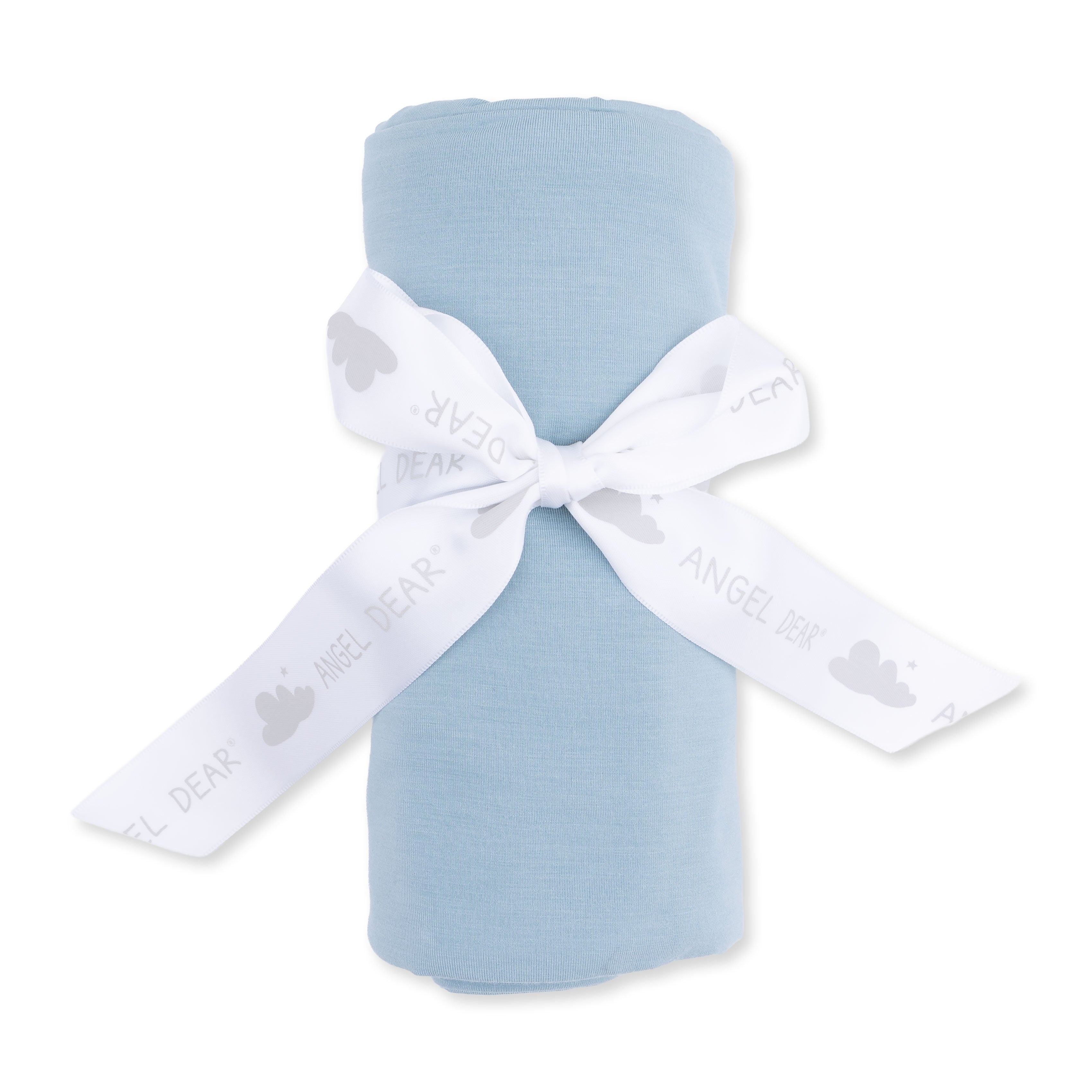 Bamboo Swaddle Blanket -  Solid Stone Blue