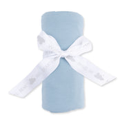 Bamboo Swaddle Blanket -  Solid Stone Blue