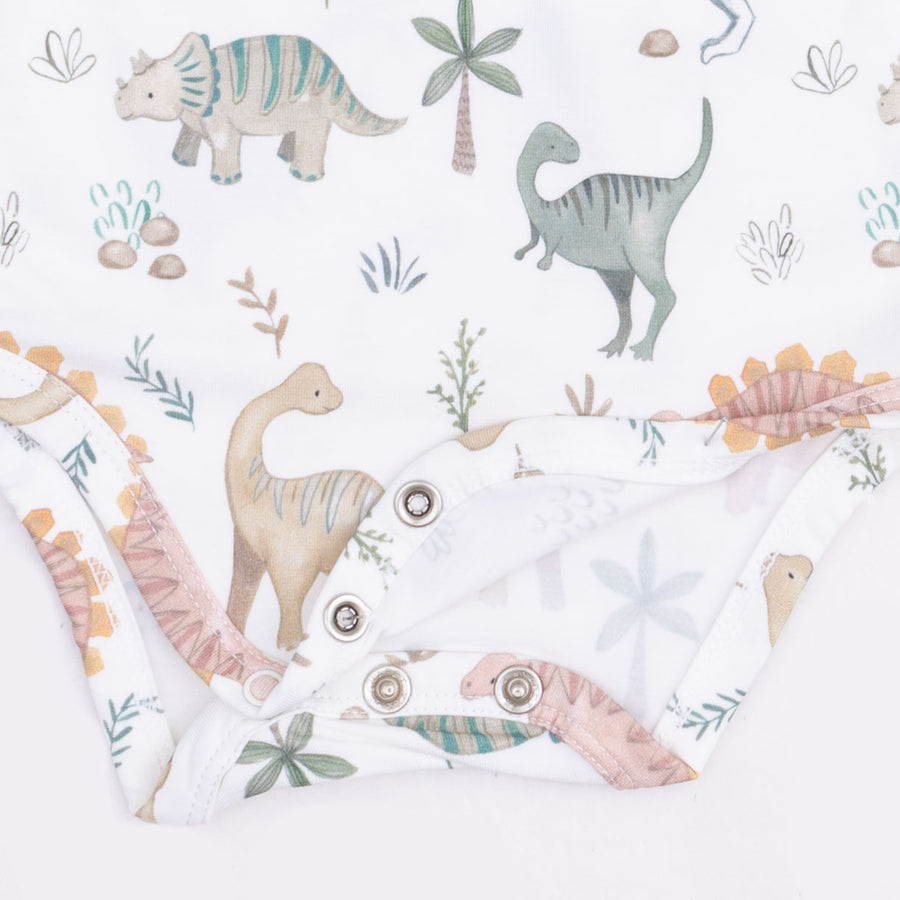 Long Sleeve Bodysuit -  Sweet Baby Dinos