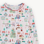 Modal Magnetic Long Sleeve Toddler Pajamas - Winter Village