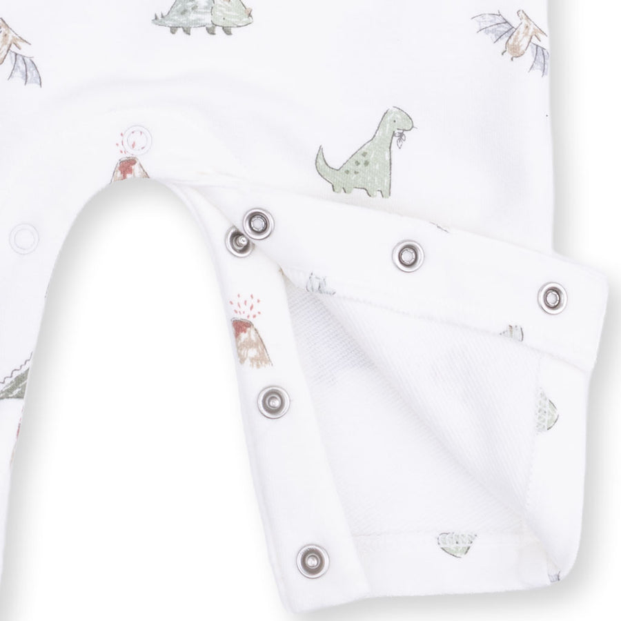French Terry Uni Romper - Dinos
