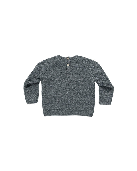 Knit Sweater - Heathered Indigo