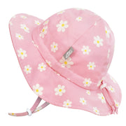 Cotton Floppy Hat - Pink Daisy