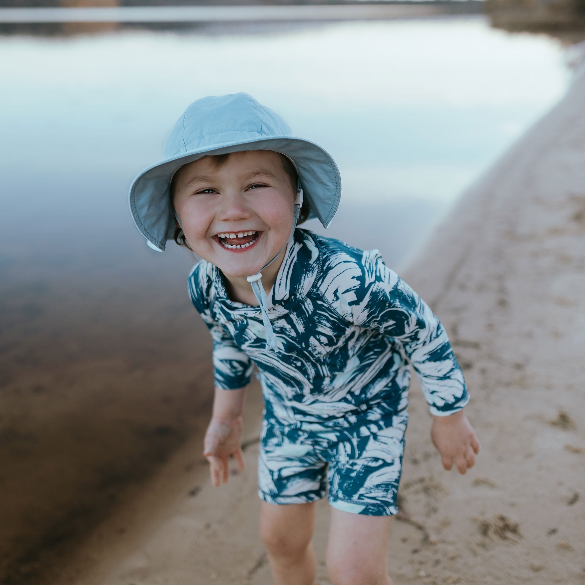 Cotton Floppy Hat - Light Blue
