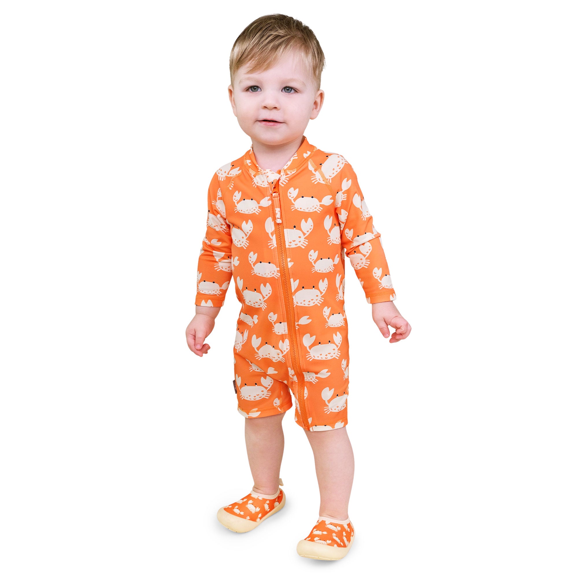 Long Sleeve UV Jumpsuit - Crabby Crab