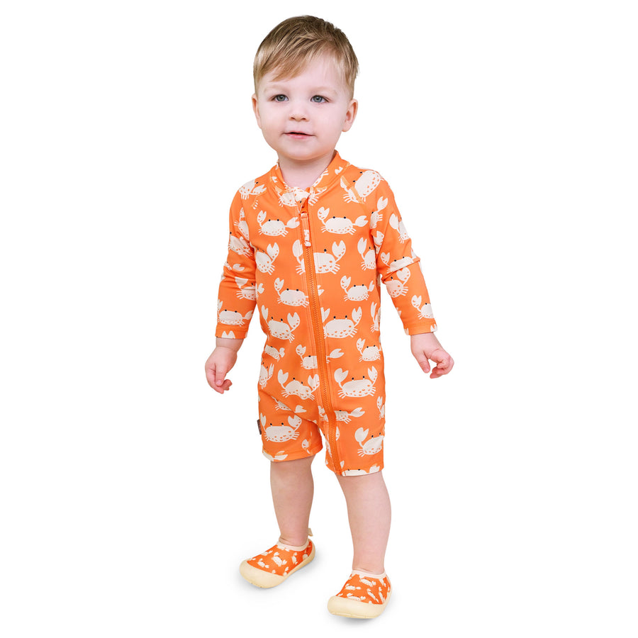 Long Sleeve UV Jumpsuit - Crabby Crab