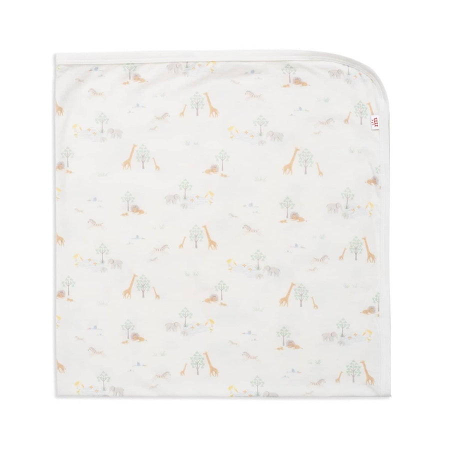 Modal Baby Blanket - White Serene Safari