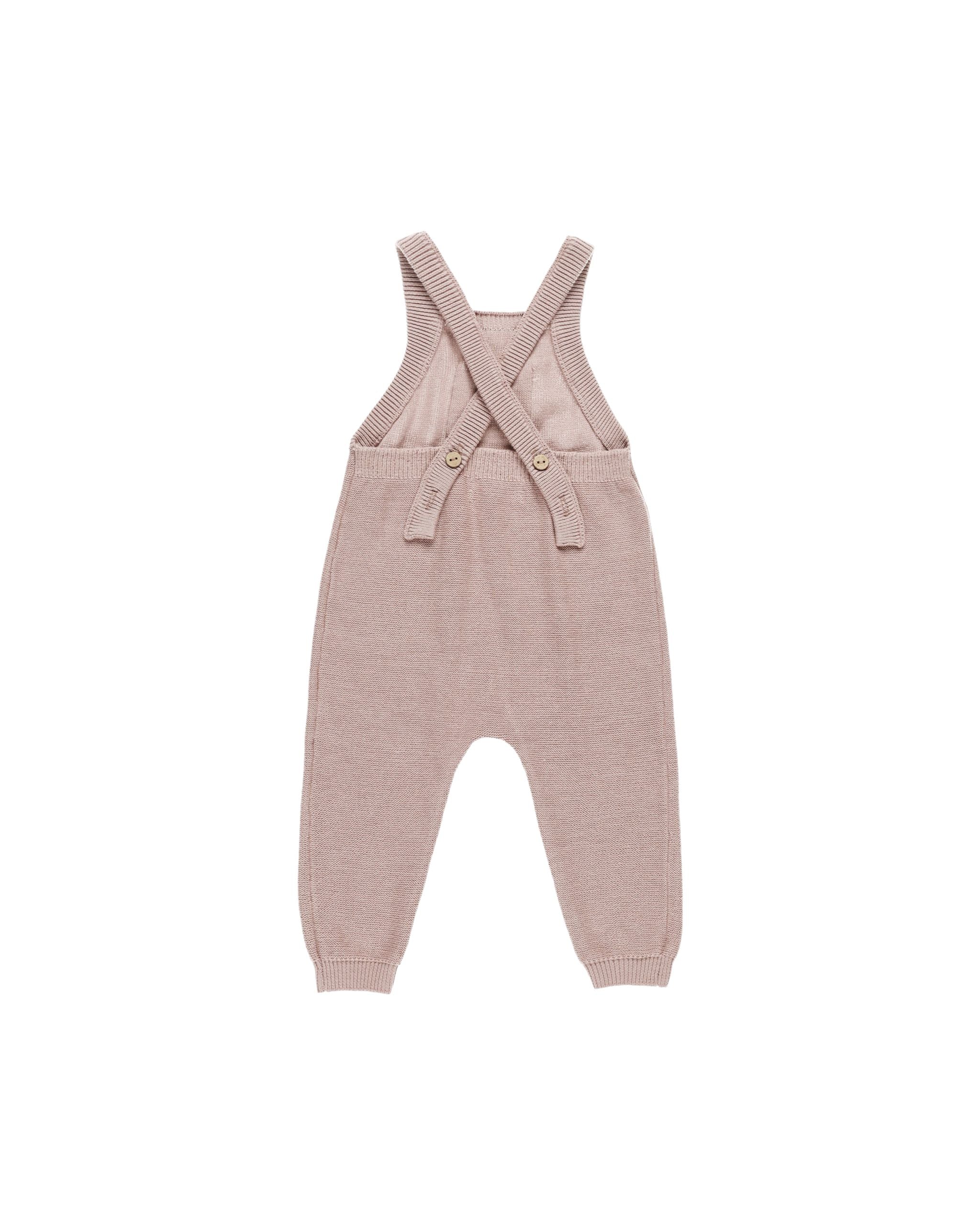 Knit Overalls - Mauve