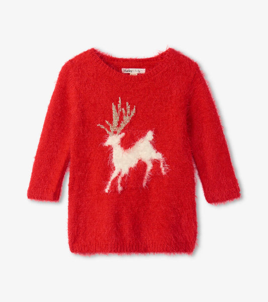 Holideer Fuzzy Baby Sweater Dress