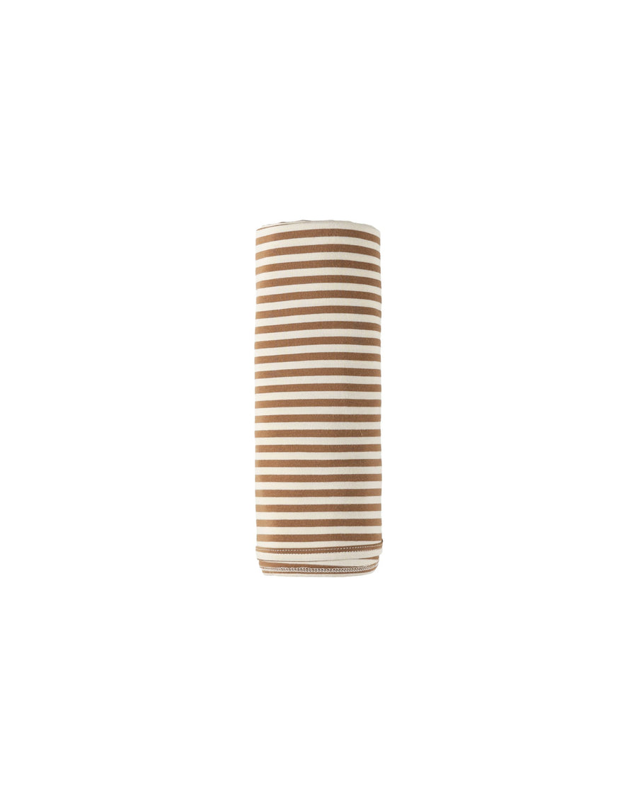 Swaddle Blanket - Cinnamon Stripe