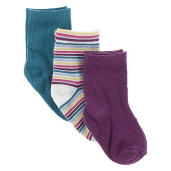 Ankle Sock Set Of 3 (Seagrass, Girl Perth Stripe & Starfish)