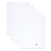 Solid Organic Cotton Burp Cloth Five Pack - White