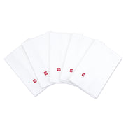 Solid Organic Cotton Burp Cloth Five Pack - White