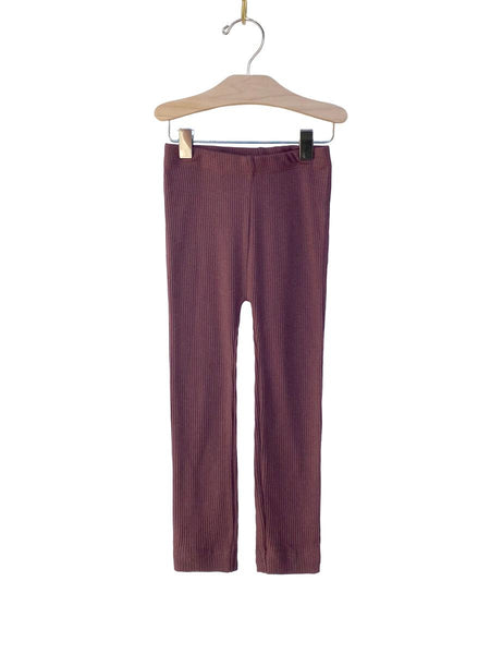 Modal Ribbed Leggings - Huckleberry
