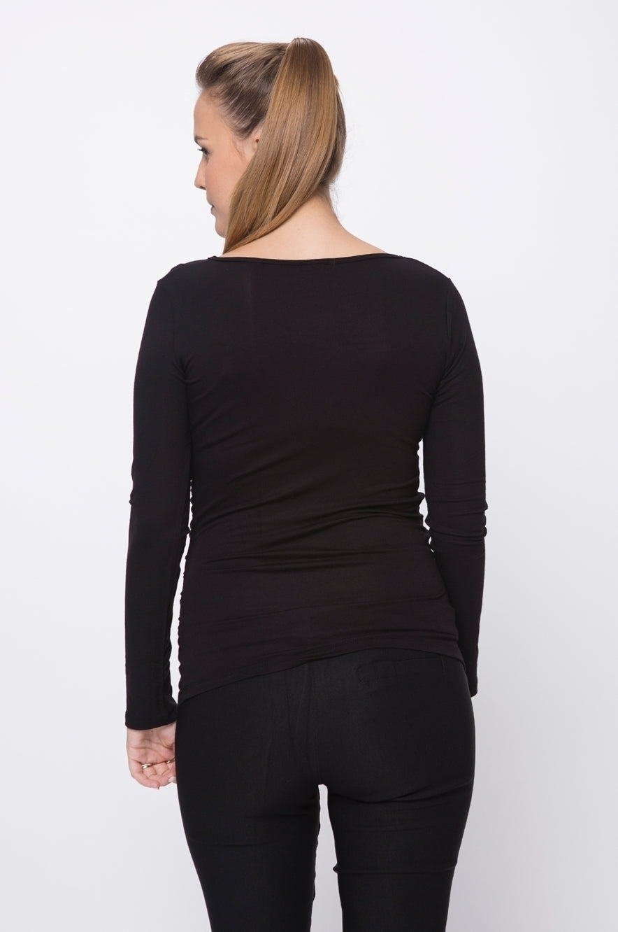 Baby Grow Long Sleeve Top - Black