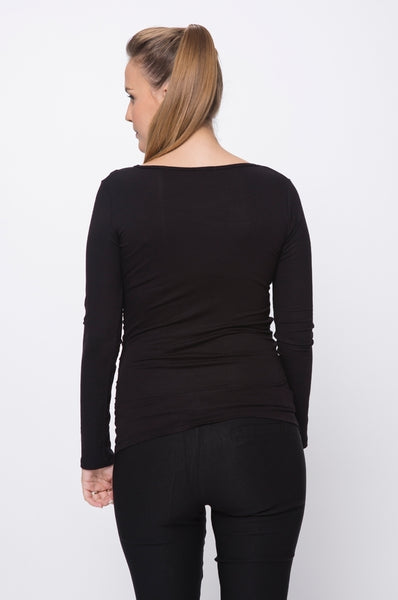 Baby Grow Long Sleeve Top - Black