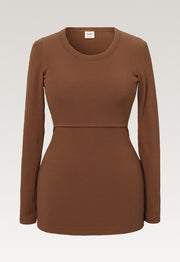 Signe Long Sleeve Top - Hazelnut
