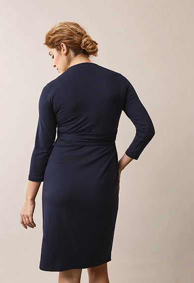 Giselle Wrap Dress - Midnight Blue