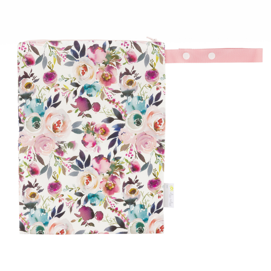 Travel Happens Medium Wet Bag - Blush Floral