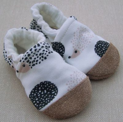 Organic Cotton Knit Slippers - Hedgehog