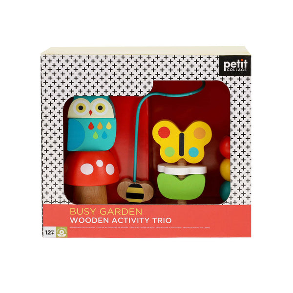 Busy Garden Wooden Activity Trio