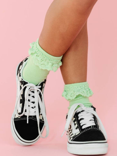 Lace Midi Socks - Various Colors and Sizes