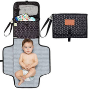 Ezee Diaper Changing Mat - Black Geo