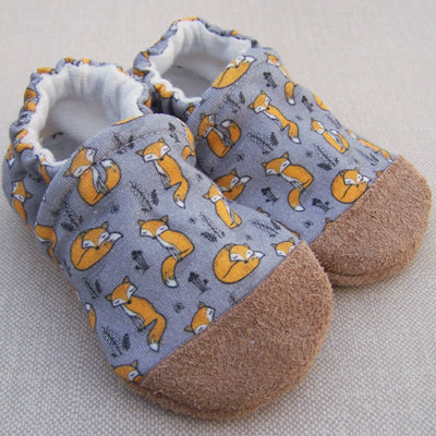 Organic Cotton Knit Slippers - Foxy