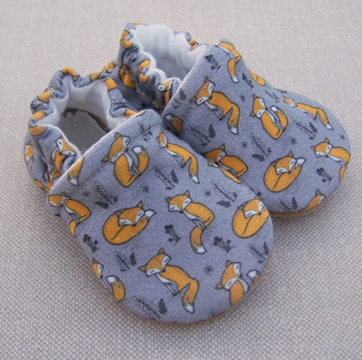 Organic Cotton Knit Slippers - Foxy