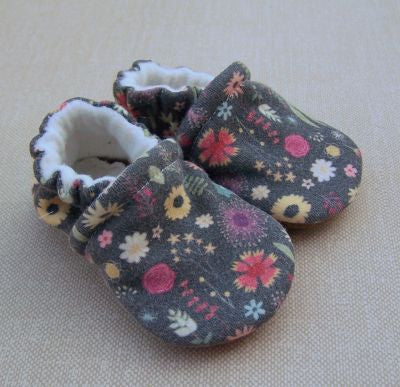 Organic Cotton Knit Slippers - Calico Floral