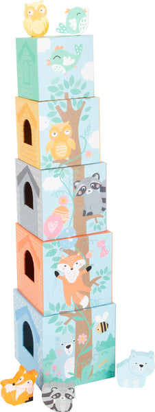 Pastel Animals Stacking Tower