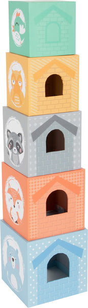 Pastel Animals Stacking Tower