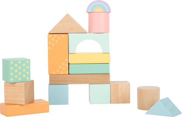 Pastel Wooden Building Blocks