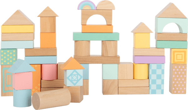 Pastel Wooden Building Blocks