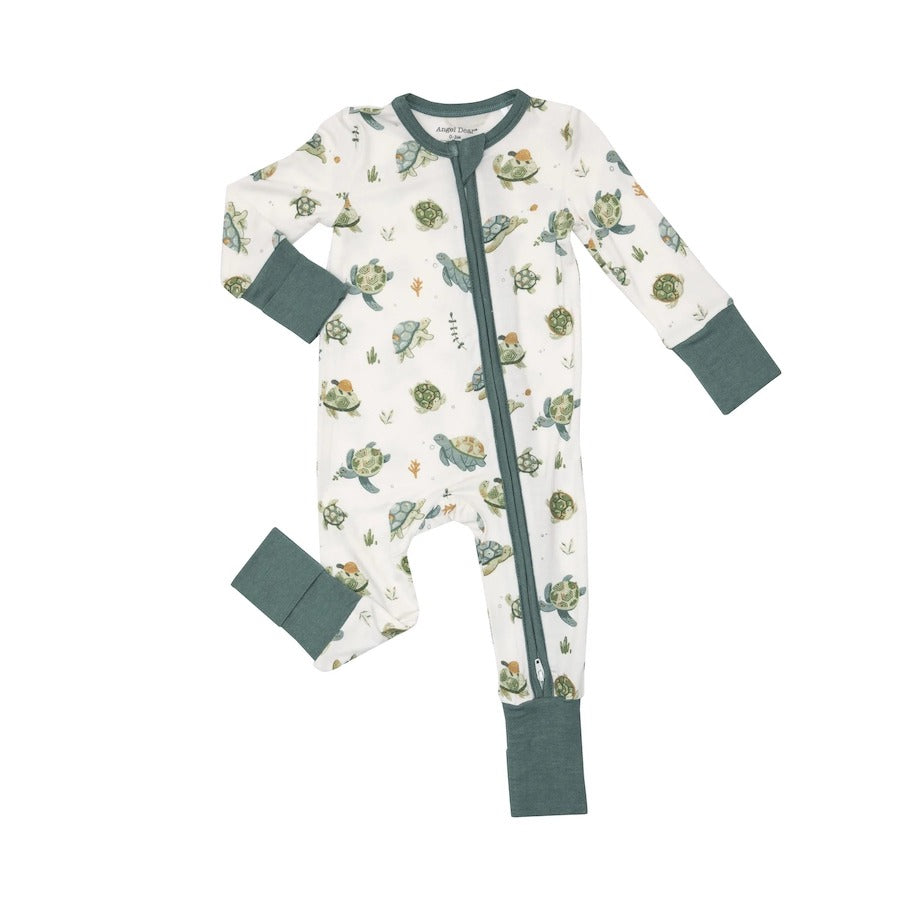 Bamboo Romper - Sea Turtles