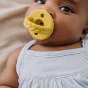 Braid Sweetie Soother Pacifiers - 2 Pack - Dark Grey & Mustard