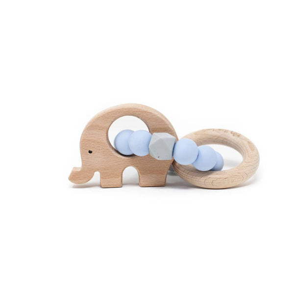 Elephant Teething Rattle - Various Colors