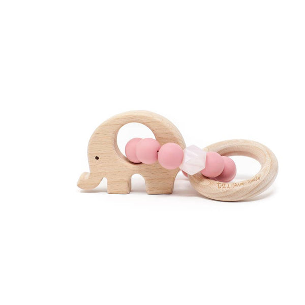 Elephant Teething Rattle - Various Colors