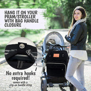 Original Diaper Backpack with Changing Pad - Trendy Black