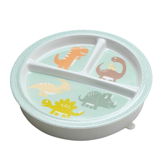 Divided Suction Plate - Baby Dinosaur