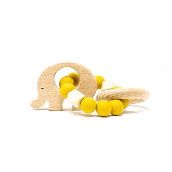 Elephant Teething Rattle - Various Colors
