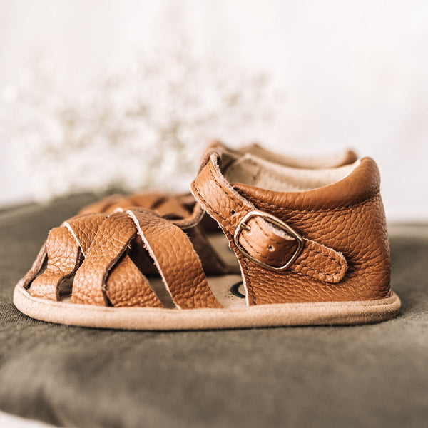 Brown Closed Toe Sandal